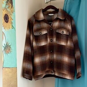 Plaid Brown Jacket